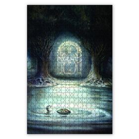 Cakapuzzle Yüzüklerin Efendisi Tılsımlı Kapı Ahşap 1000 Parça Puzzle