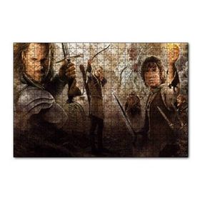 Cakapuzzle Yüzüklerin Efendisi Tüm Karakterler Kompozisyon 120 Parça Ahşap Puzzle
