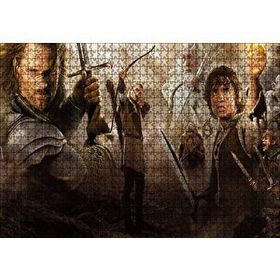 Cakapuzzle Yüzüklerin Efendisi Tüm Karakterler Kompozisyon 120 Parça Ahşap Puzzle