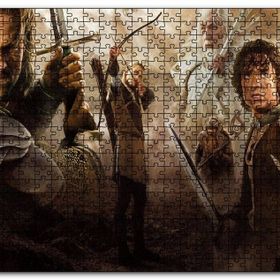 Cakapuzzle Yüzüklerin Efendisi Tüm Karakterler Kompozisyon Mdf 120 Parça Puzzle