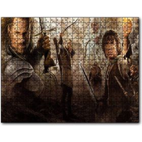 Cakapuzzle Yüzüklerin Efendisi Tüm Karakterler Kompozisyon Mdf 120 Parça Puzzle