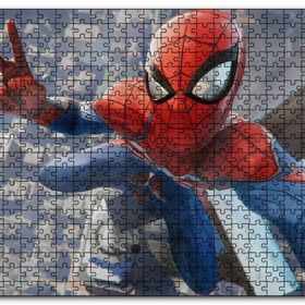 Cakapuzzle Zafer İşaretli Örümcek Adam Mdf 120 Parça Puzzle
