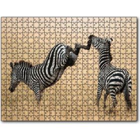 Cakapuzzle Zebranın Tehlikeli Tekmesi Mdf 500 Parça Puzzle