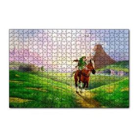 Cakapuzzle Zelda Ocarina Efsanesi Ve Koşan At Görseli 120 Parça Ahşap Puzzle