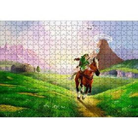 Cakapuzzle Zelda Ocarina Efsanesi Ve Koşan At Görseli 120 Parça Ahşap Puzzle