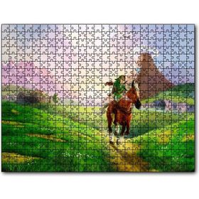 Cakapuzzle Zelda Ocarina Efsanesi ve Koşan At Görseli Mdf 120 Parça Puzzle
