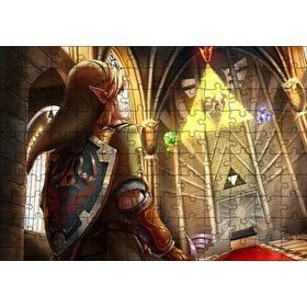 Cakapuzzle Zelda Ocarina Triforce Efsanesi Görseli 120 Parça Ahşap Puzzle
