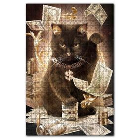 Cakapuzzle Zengin Kedi Desenli Görsel 255 Parça Puzzle