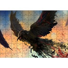 Cakapuzzle Zincirlerinden Kurtulan Karga Mdf 120 Parça Puzzle