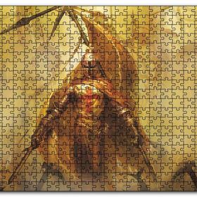Cakapuzzle Zırhlı Haçlı Şövalyesi ve Savaş Sancakları Mdf 120 Parça Puzzle