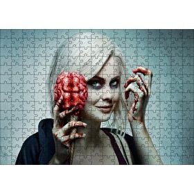 Cakapuzzle Zombi Kadın Beyin Dondurması Görseli 120 Parça Ahşap Puzzle