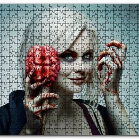 Cakapuzzle Zombi Kadın Beyin Dondurması Görseli Mdf 120 Parça Puzzle