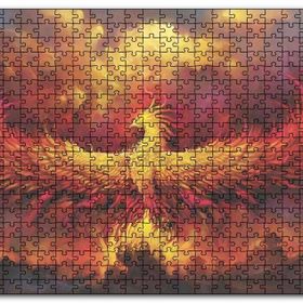 Cakapuzzle Zümrüdü Anka Karanlık Fantazi Mdf 1000 Parça Puzzle