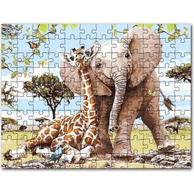 Cakapuzzle Zurafa Fil Karga 1000 Parça Puzzle