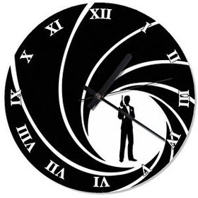 Cakasaat 0007 James Bond Analog Duvar Saati