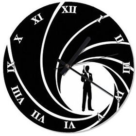 Cakasaat 0007 James Bond Analog Duvar Saati