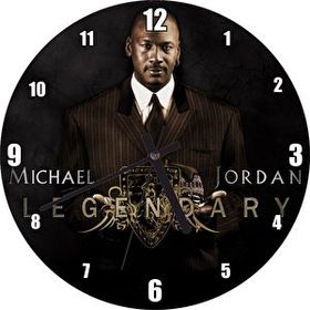 Cakasaat 5000219364 Efsanevi Michael Jordan Takım Elbiseli Duvar Saati