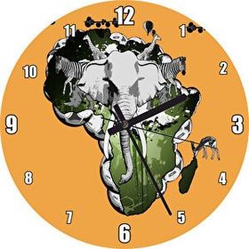 Cakasaat Afrika Kıtası Kültürü Kompozisyon Duvar Saati