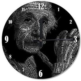 Cakasaat Albert Einstein Analog Duvar Saati