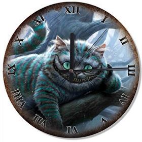 Cakasaat Alice Harikalar Diyarında Kedi Dekoratif Duvar Saati