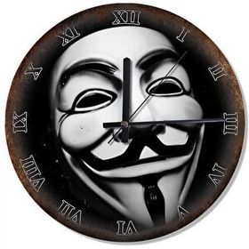Cakasaat Anonymous Maskesi V For Vendetta Tasarım Duvar Saati