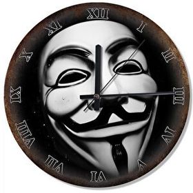 Cakasaat Anonymous Maskesi V For Vendetta Tasarım Duvar Saati