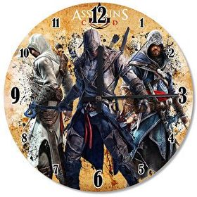 Cakasaat Assassin's Creed Ahşap Duvar Saati