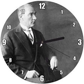 Cakasaat Atatürk Smokinli Modern Duvar Saati