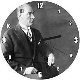 Cakasaat Atatürk Smokinli Modern Duvar Saati