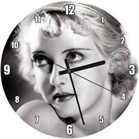 Cakasaat Bette Davis Hollywood Aktris Duvar Saati