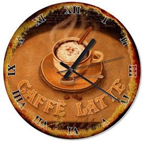 Cakasaat Caffe Latte Tasarım Duvar Saati
