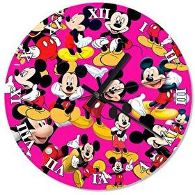 Cakasaat Çocuk Odası Miki Fare Dekoratif Duvar Saati