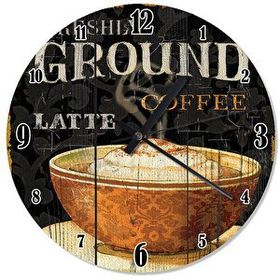 Cakasaat Coffee Latte Kahve Fincanı Tasarım Duvar Saati