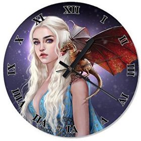 Cakasaat Daenerys Targaryen Khalessi Duvar Saati