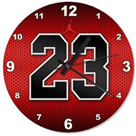 Cakasaat Delikli Zeminde 23 Numara Şekilli Duvar Saati