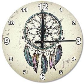 Cakasaat Dream Catcher Ahşap Duvar Saati