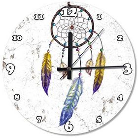 Cakasaat Dream Catcher Ahşap Duvar Saati