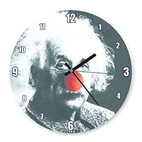 Cakasaat Einstein Kırmızı Burunlu Duvar Saati