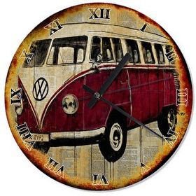 Cakasaat Eski Zeminde 70 Model Volkswagen Minibüs Duvar Saati