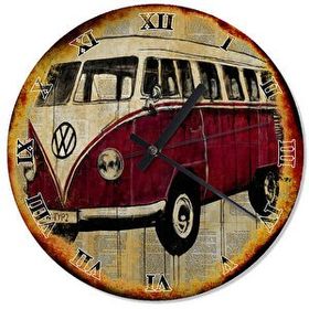 Cakasaat Eski Zeminde 70 Model Volkswagen Minibüs Duvar Saati