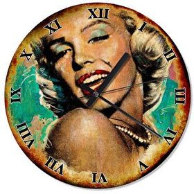 Cakasaat Eski Zeminde Marilyn Monroe Portresi Duvar Saati