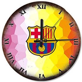 Cakasaat Fc Barcelona Arması Analog Duvar Saati