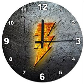Cakasaat Flash Logo Desenli Duvar Saati