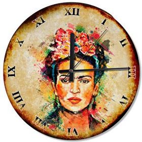 Cakasaat Frida Kahlo Roma Rakamlı Baskılı Duvar Saati