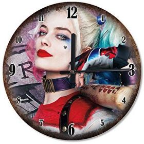 Cakasaat Harley Quinn Güzelliği Baskılı Duvar Saati