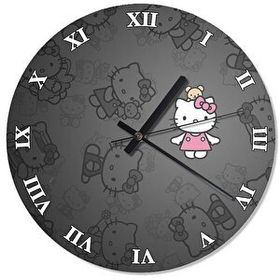 Cakasaat Hello Kitty Alice Tasarım Duvar Saati