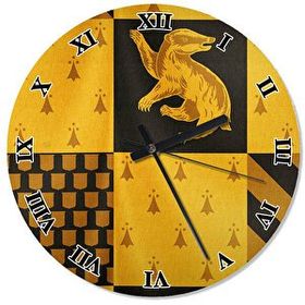 Cakasaat Hufflepuff Harry Potter Şekilli Duvar Saati