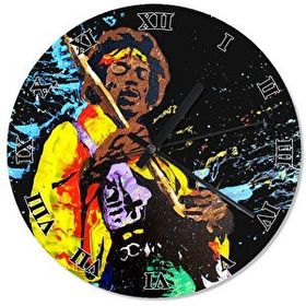 Cakasaat Jimi Hendrix Analog Duvar Saati