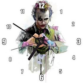 Cakasaat Joker Eli İle Kalp Yapmış Duvar Saati