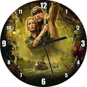 Cakasaat Jumanji Emily Blunt Dwayne Johnson Duvar Saati